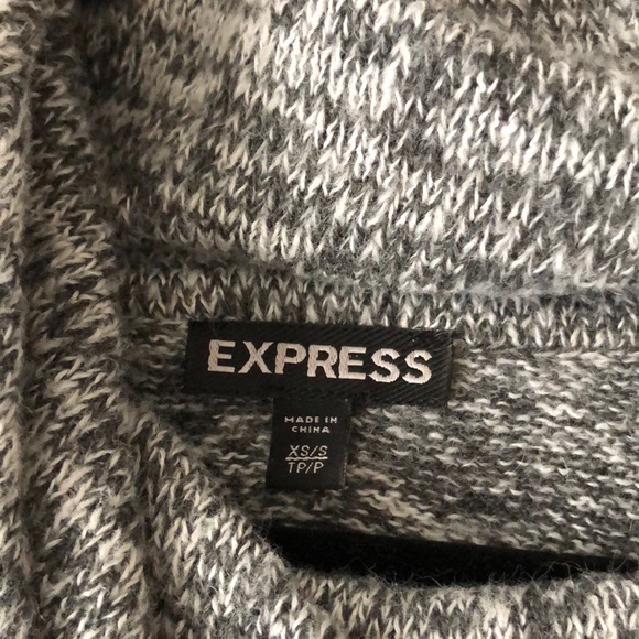 Women’s Express Gray Cowl Neck Sweater XS/S - Picture 2 of 5